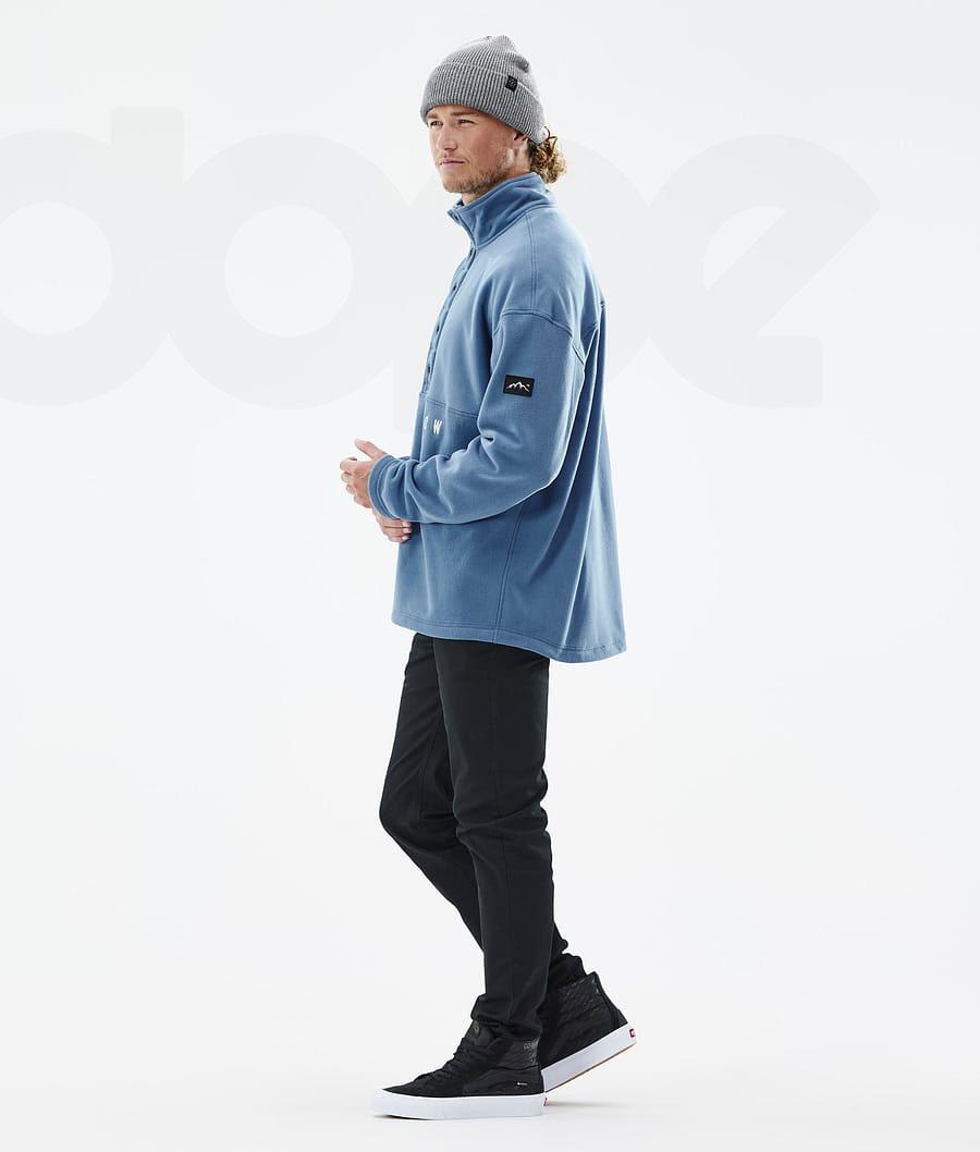 Dope Comfy Vlies Heren Blauw Grijs | NLOR3029