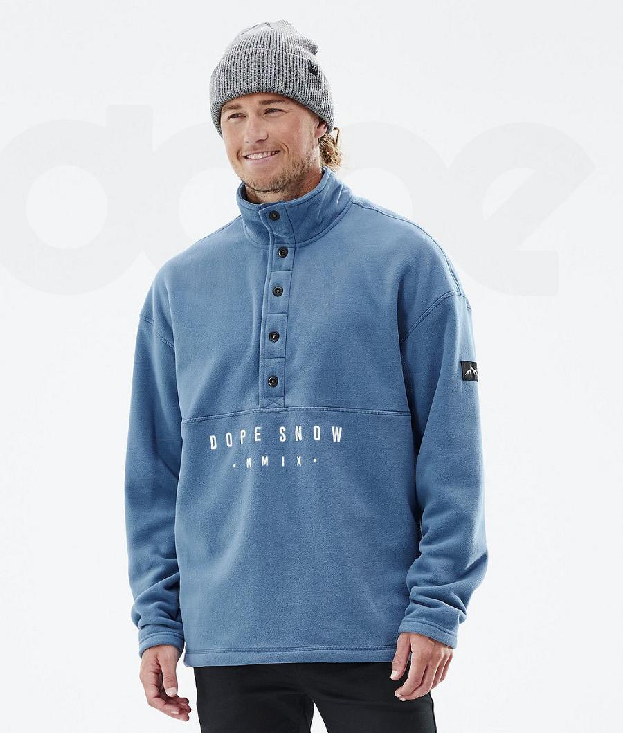 Dope Comfy Vlies Heren Blauw Grijs | NLOR3029