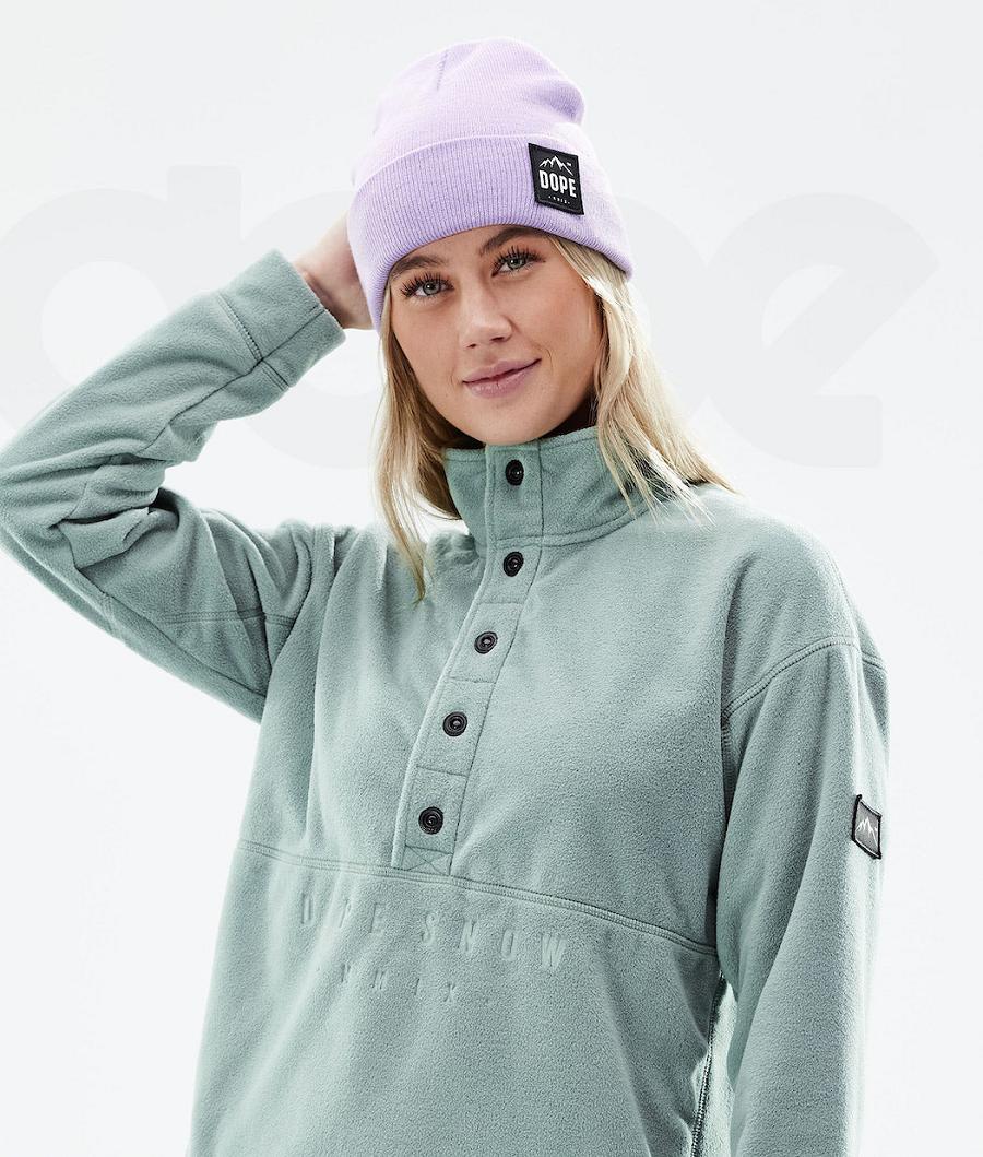 Dope Comfy W 2021 Vlies Dames Groen | NLNB3862