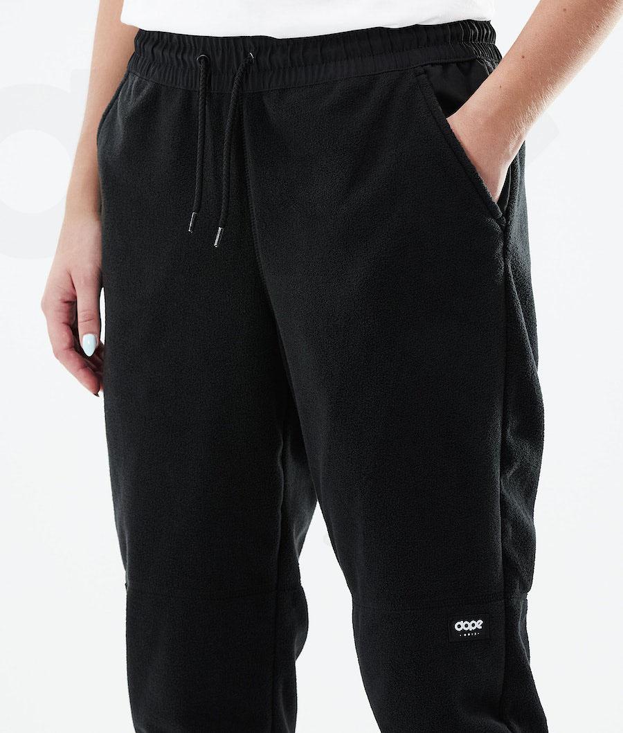 Dope Comfy W Pants Vlies Dames Zwart | NLTV3856