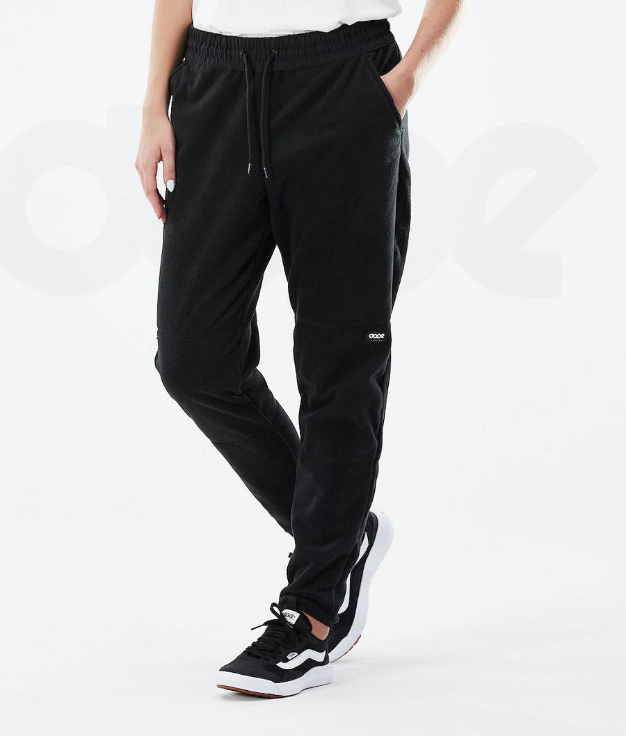 Dope Comfy W Pants Vlies Dames Zwart | NLTV3856