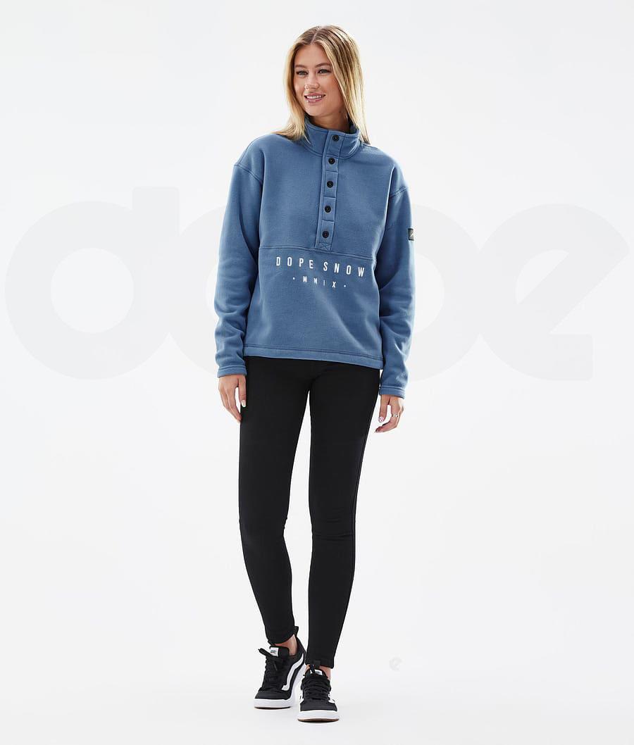 Dope Comfy W Vlies Dames Blauw Grijs | NLUT3854