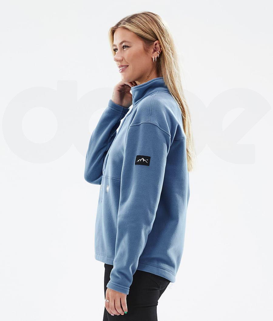 Dope Comfy W Vlies Dames Blauw Grijs | NLUT3854