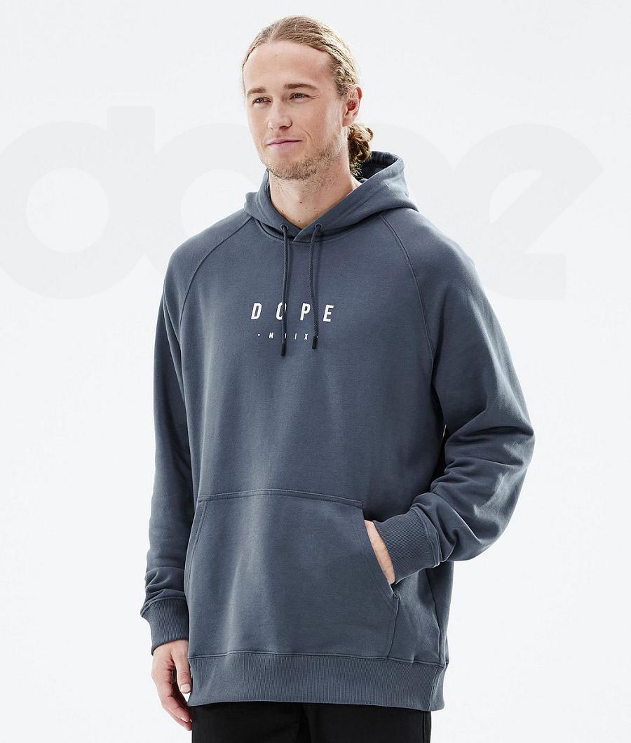 Dope Common Peak Hoodie Heren Blauw | NLPQ3002