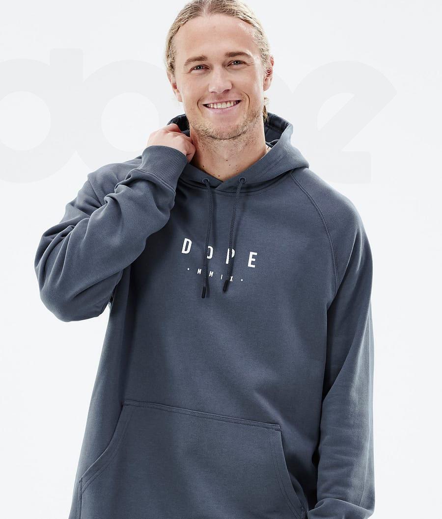 Dope Common Peak Hoodie Heren Blauw | NLPQ3002