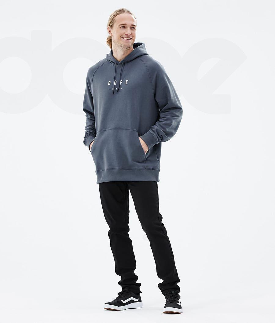 Dope Common Peak Hoodie Heren Blauw | NLPQ3002