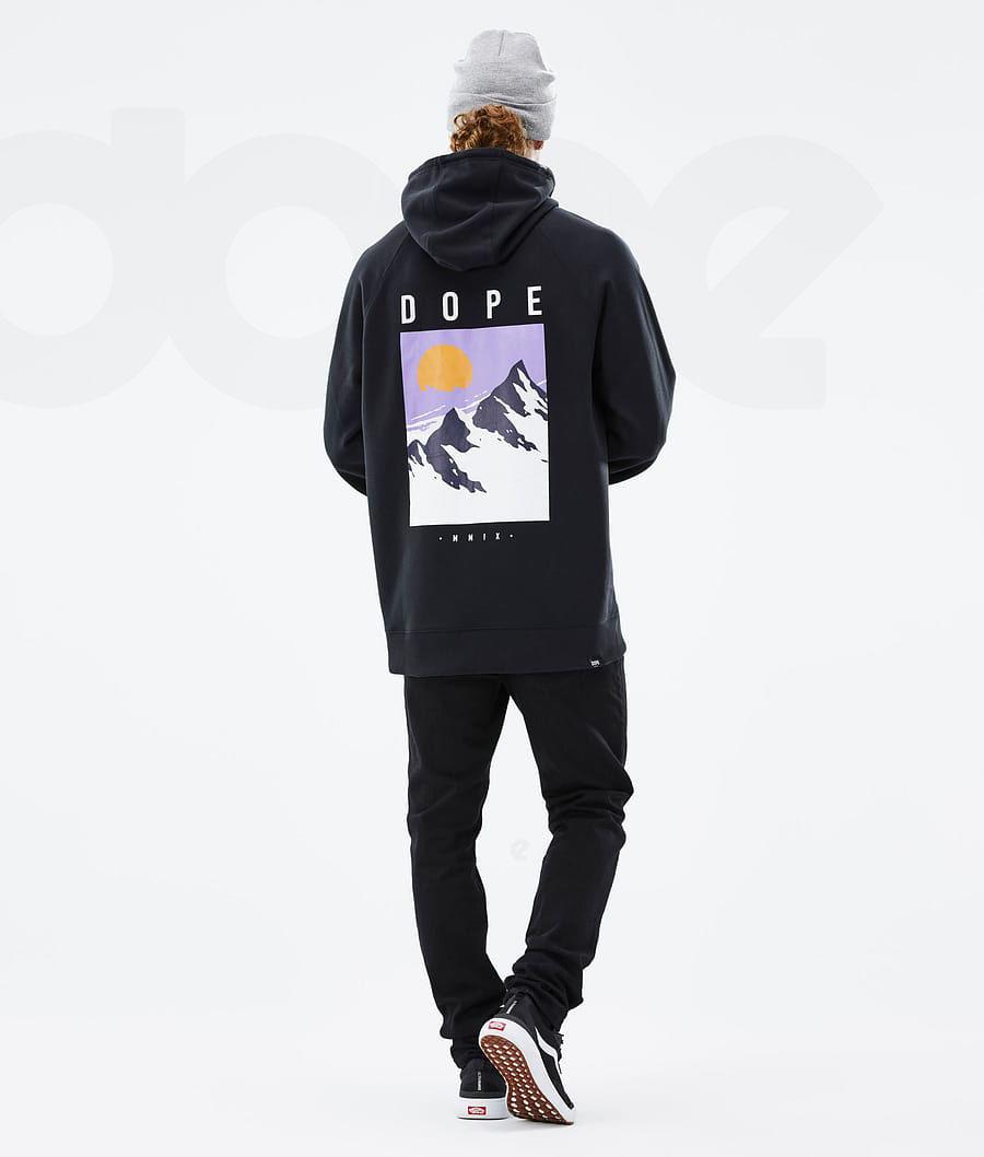 Dope Common Peak Hoodie Heren Zwart | NLOR3003