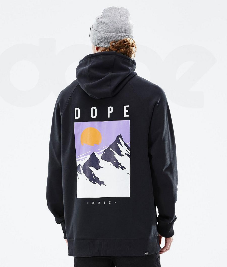 Dope Common Peak Hoodie Heren Zwart | NLOR3003