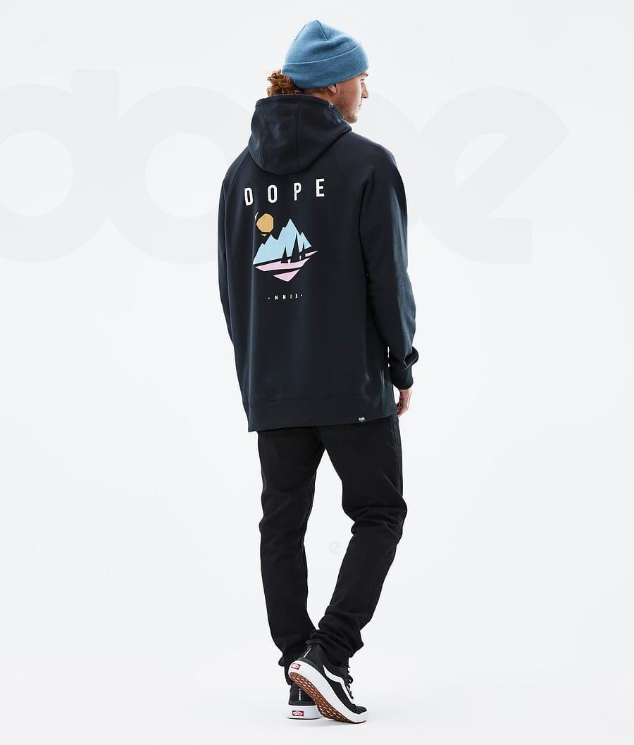 Dope Common Pine Hoodie Heren Zwart | NLUT3005