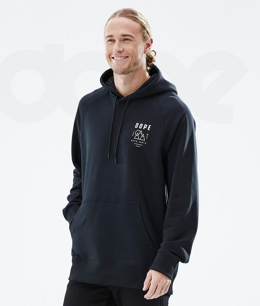 Dope Common Summit Hoodie Heren Zwart | NLEX3009