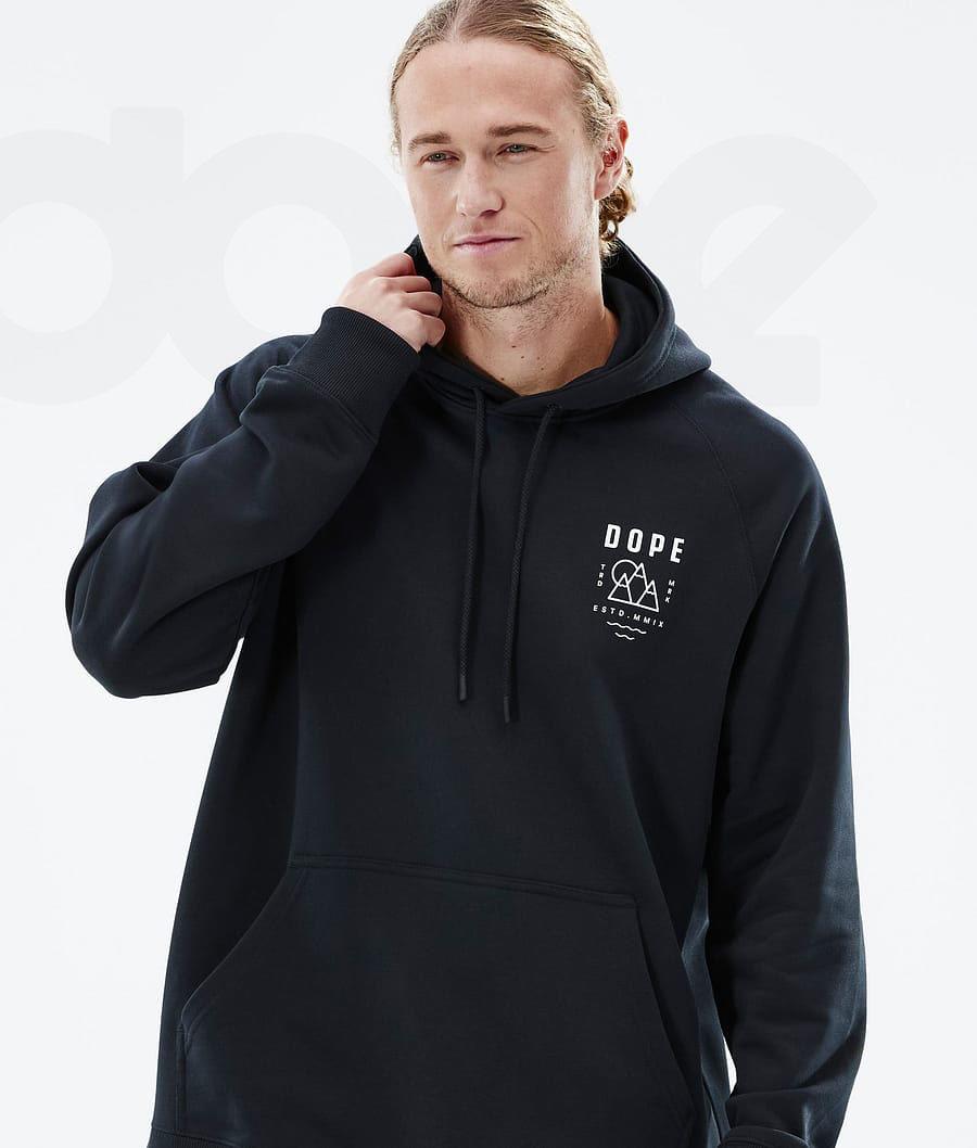 Dope Common Summit Hoodie Heren Zwart | NLEX3009