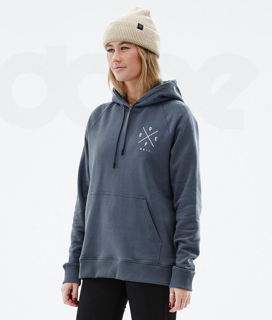 Dope Common W 2X-Up Hoodie Dames Blauw | NLUT3829