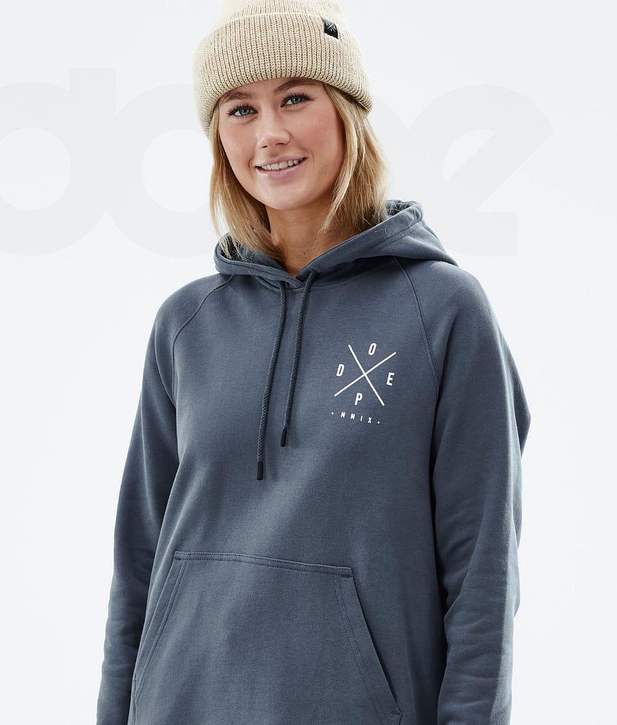 Dope Common W 2X-Up Hoodie Dames Blauw | NLUT3829