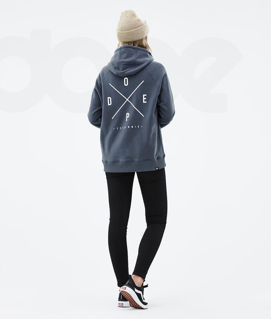 Dope Common W 2X-Up Hoodie Dames Blauw | NLUT3829