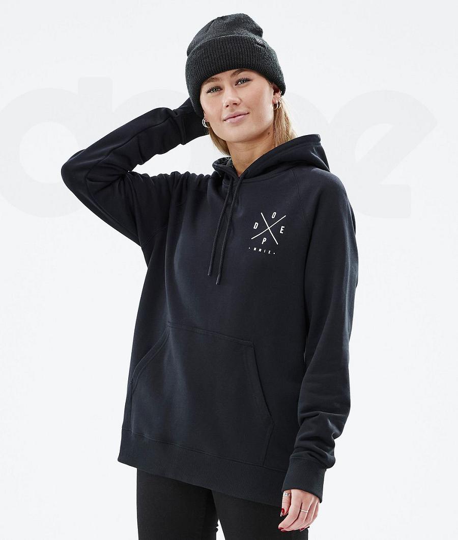 Dope Common W 2X-Up Hoodie Dames Zwart | NLRW3832