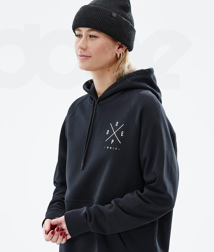 Dope Common W 2X-Up Hoodie Dames Zwart | NLRW3832