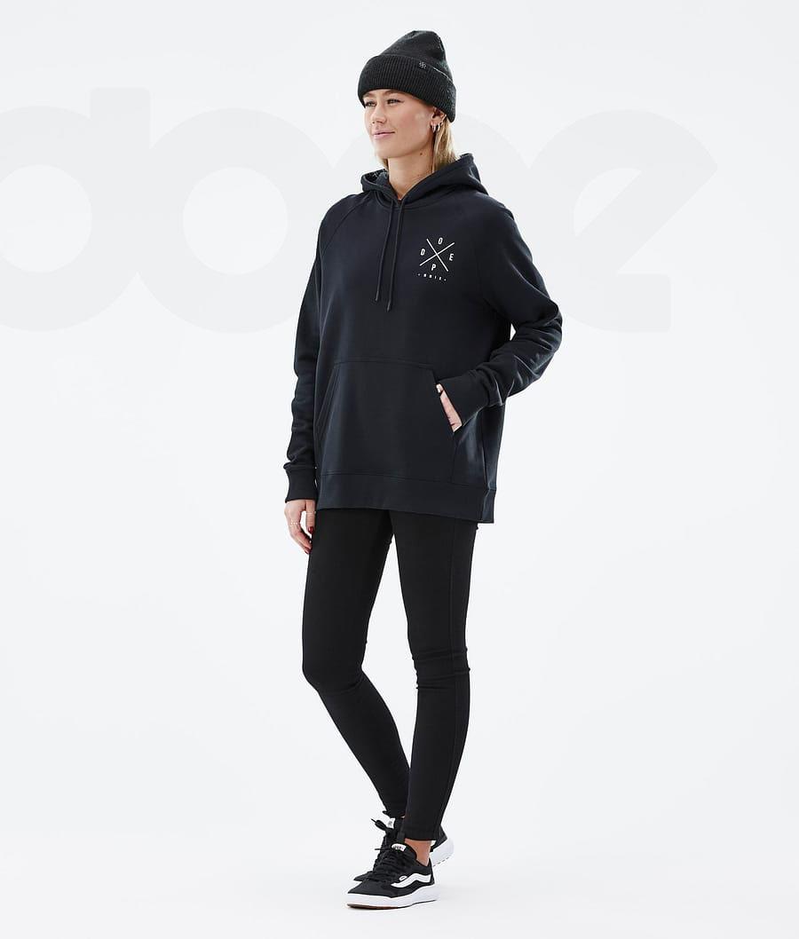 Dope Common W 2X-Up Hoodie Dames Zwart | NLRW3832