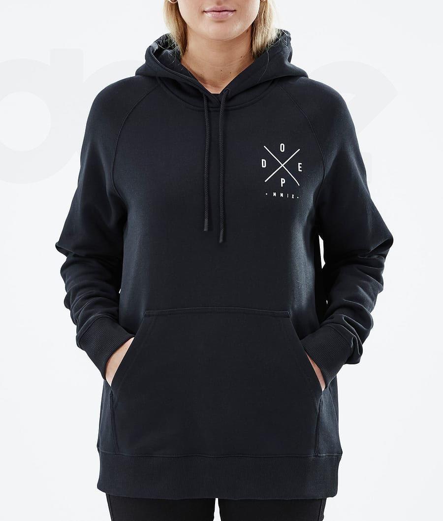 Dope Common W 2X-Up Hoodie Dames Zwart | NLRW3832