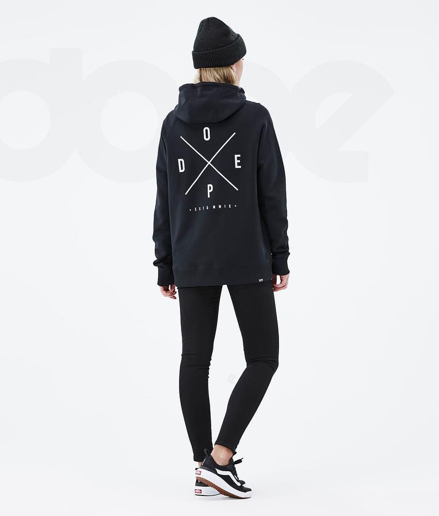 Dope Common W 2X-Up Hoodie Dames Zwart | NLRW3832