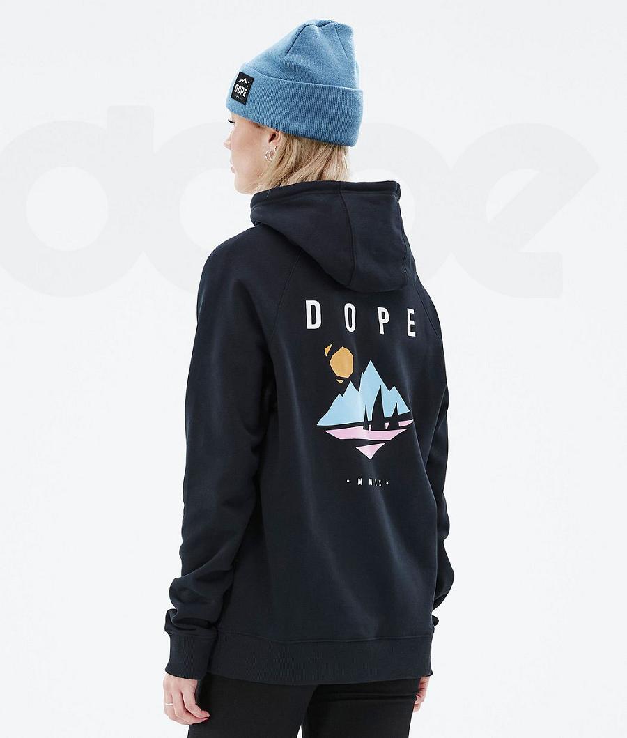 Dope Common W Hoodie Dames Groen Zwart | NLIS3828