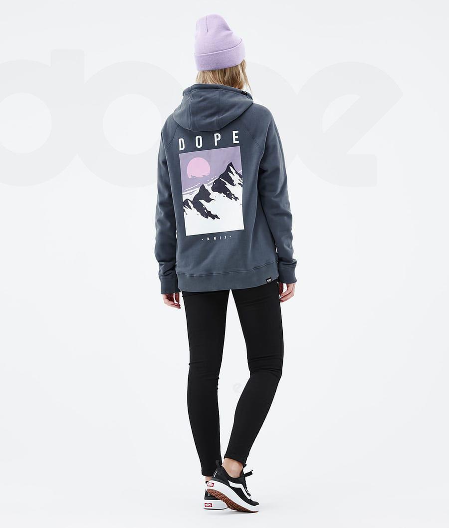 Dope Common W Peak Hoodie Dames Blauw | NLEX3833