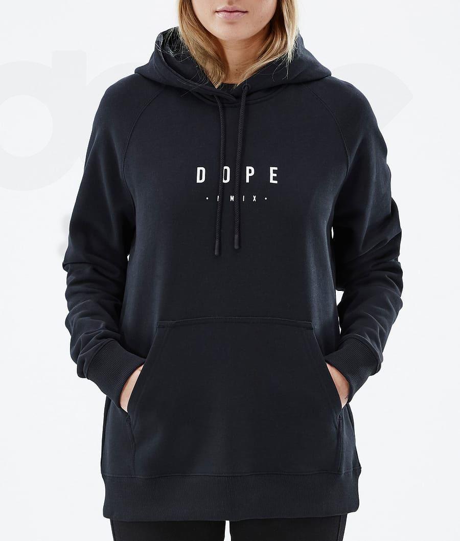 Dope Common W Peak Hoodie Dames Zwart | NLWY3834