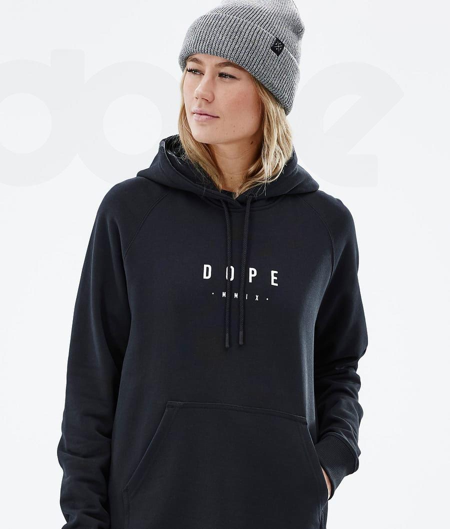 Dope Common W Peak Hoodie Dames Zwart | NLWY3834