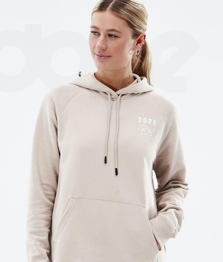 Dope Common W Summit Hoodie Dames Bruin | NLGL3839