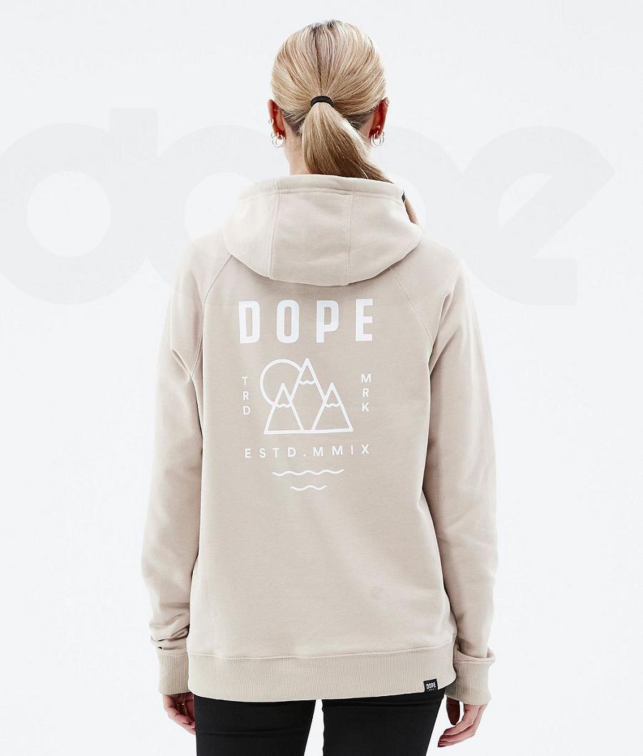 Dope Common W Summit Hoodie Dames Bruin | NLGL3839