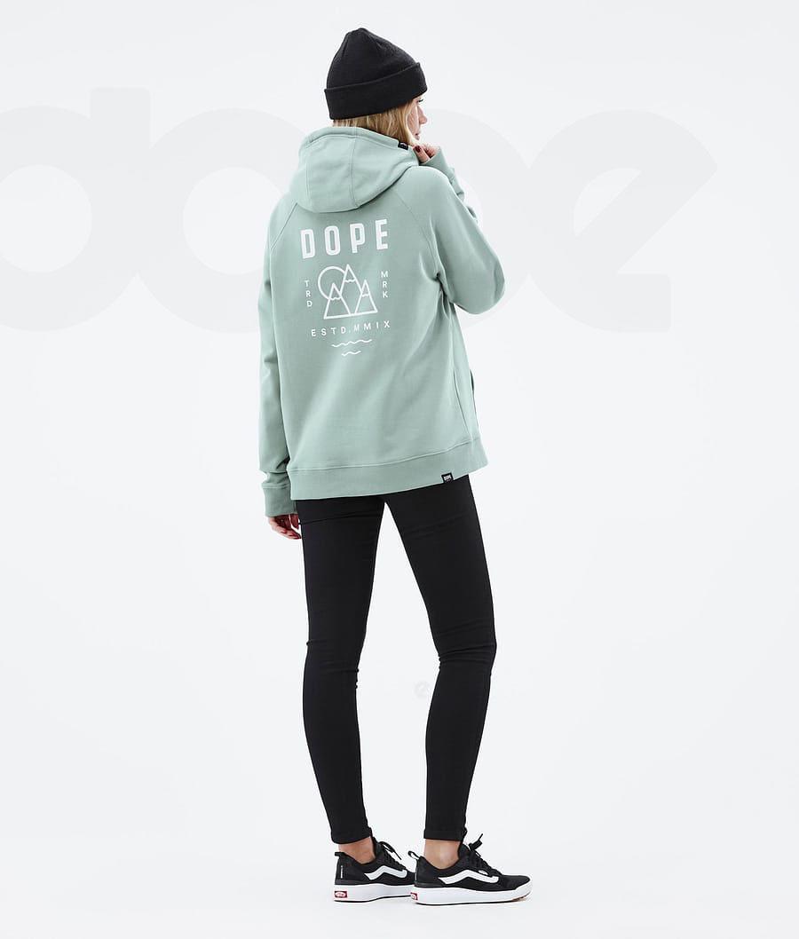 Dope Common W Summit Hoodie Dames Groen | NLFM3840