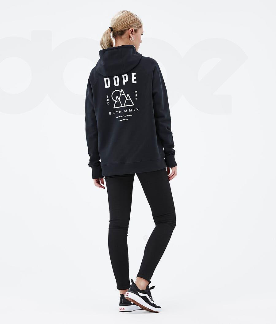 Dope Common W Summit Hoodie Dames Zwart | NLHK3838