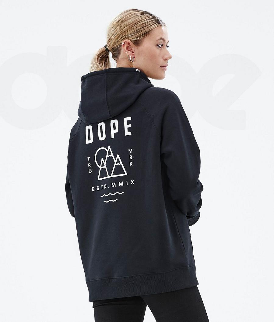 Dope Common W Summit Hoodie Dames Zwart | NLHK3838