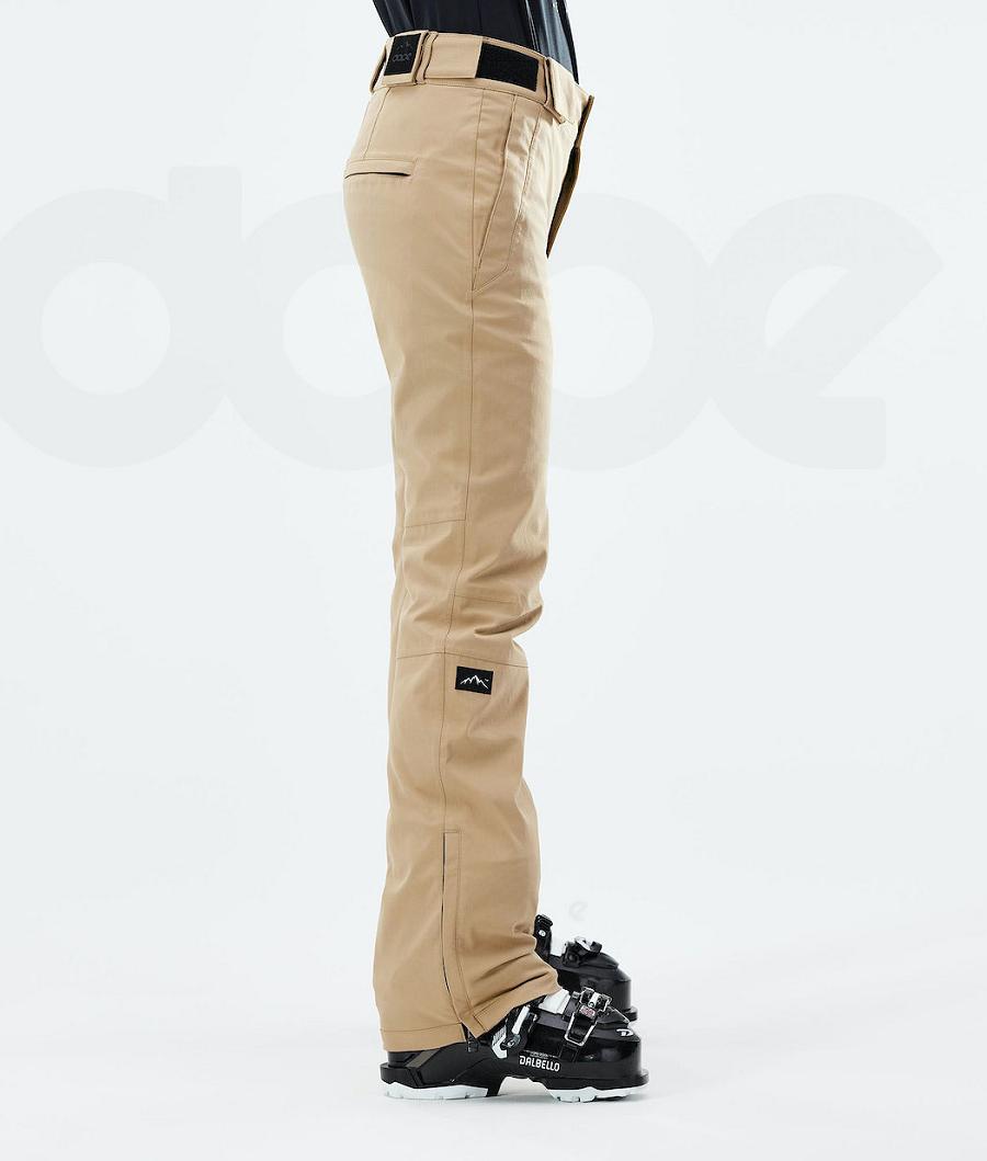 Dope Con W 2021 Ski Broek Dames Khaki | NLXF3327