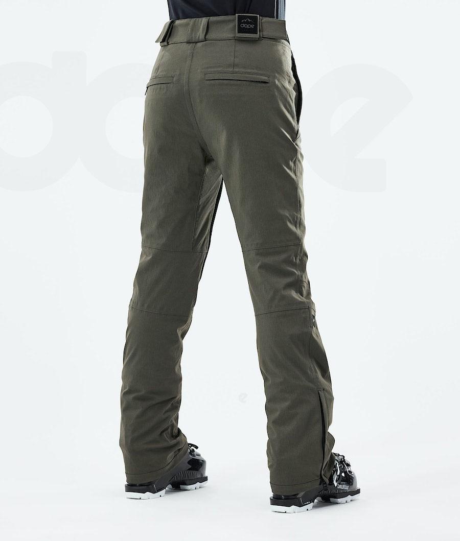 Dope Con W 2021 Ski Broek Dames Olijfgroen Groen | NLCE3326