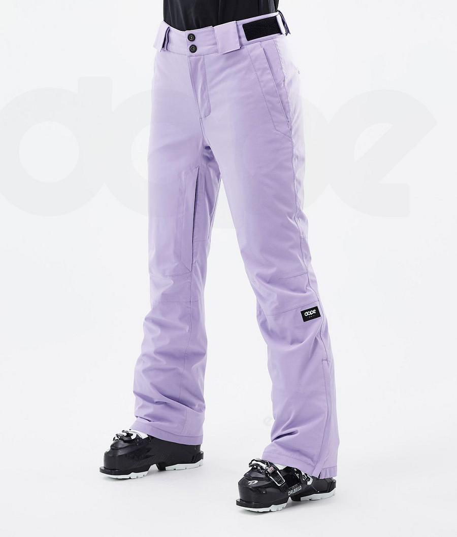 Dope Con W Faded Ski Broek Dames Paars | NLKI3330