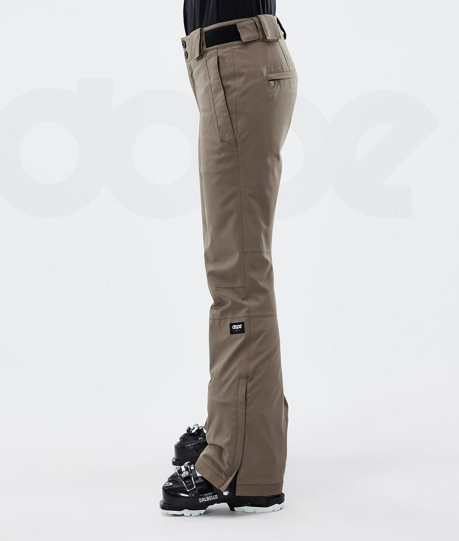 Dope Con W Ski Broek Dames Koffie | NLWY3320