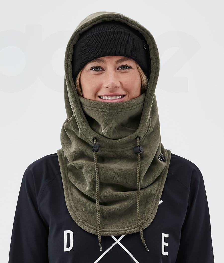 Dope Cozy Hood II Masker Dames Olijfgroen Groen | NLIS3984