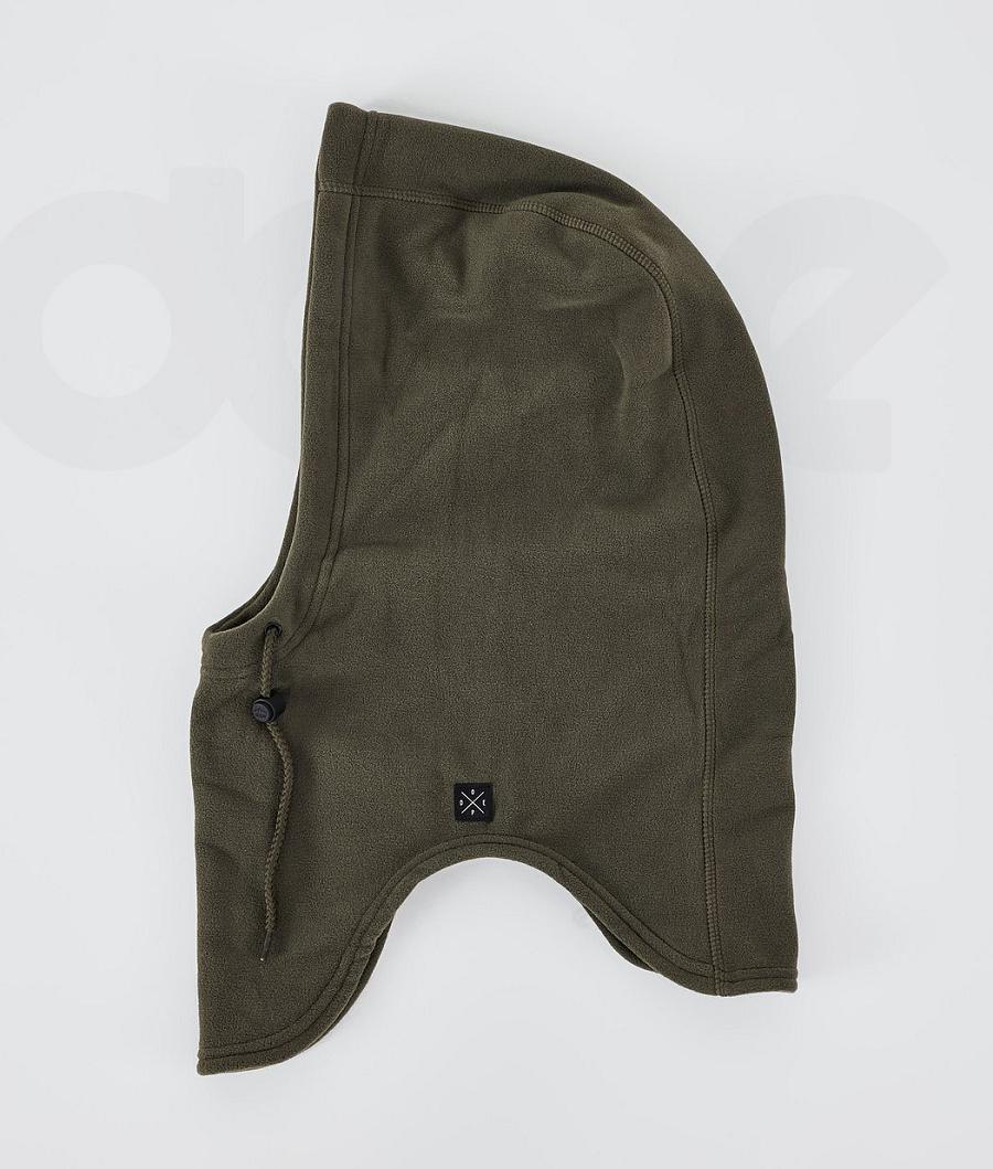 Dope Cozy Hood II Masker Dames Olijfgroen Groen | NLIS3984