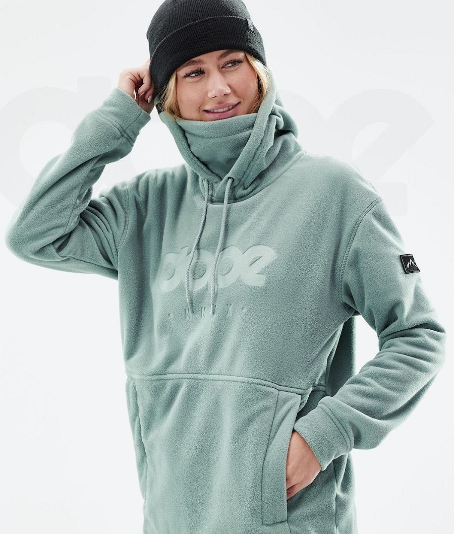 Dope Cozy II W 2021 Vlies Dames Groen | NLFM3874