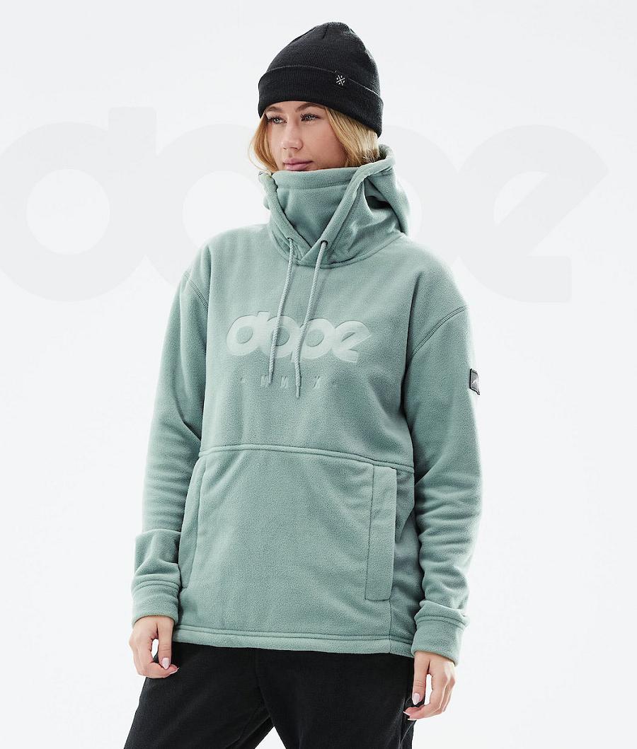 Dope Cozy II W 2021 Vlies Dames Groen | NLFM3874