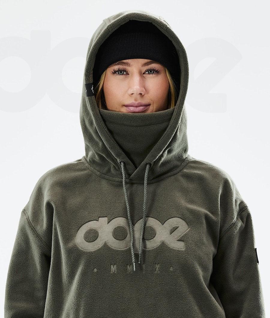 Dope Cozy II W 2021 Vlies Dames Olijfgroen Groen | NLGL3873