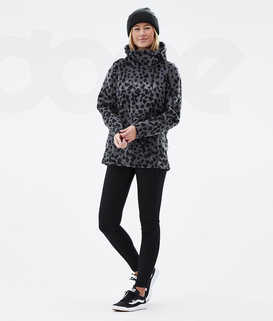 Dope Cozy II W Dots Vlies Dames Zwart | NLSO3876