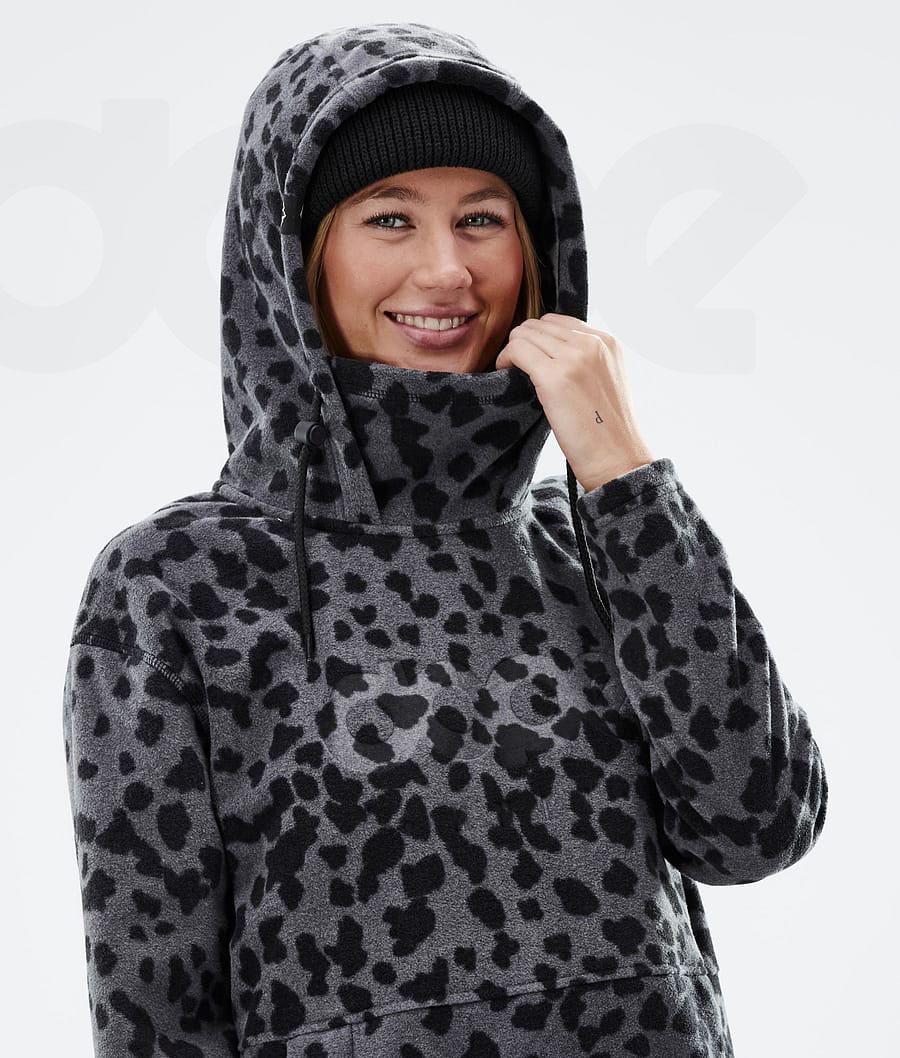 Dope Cozy II W Dots Vlies Dames Zwart | NLSO3876