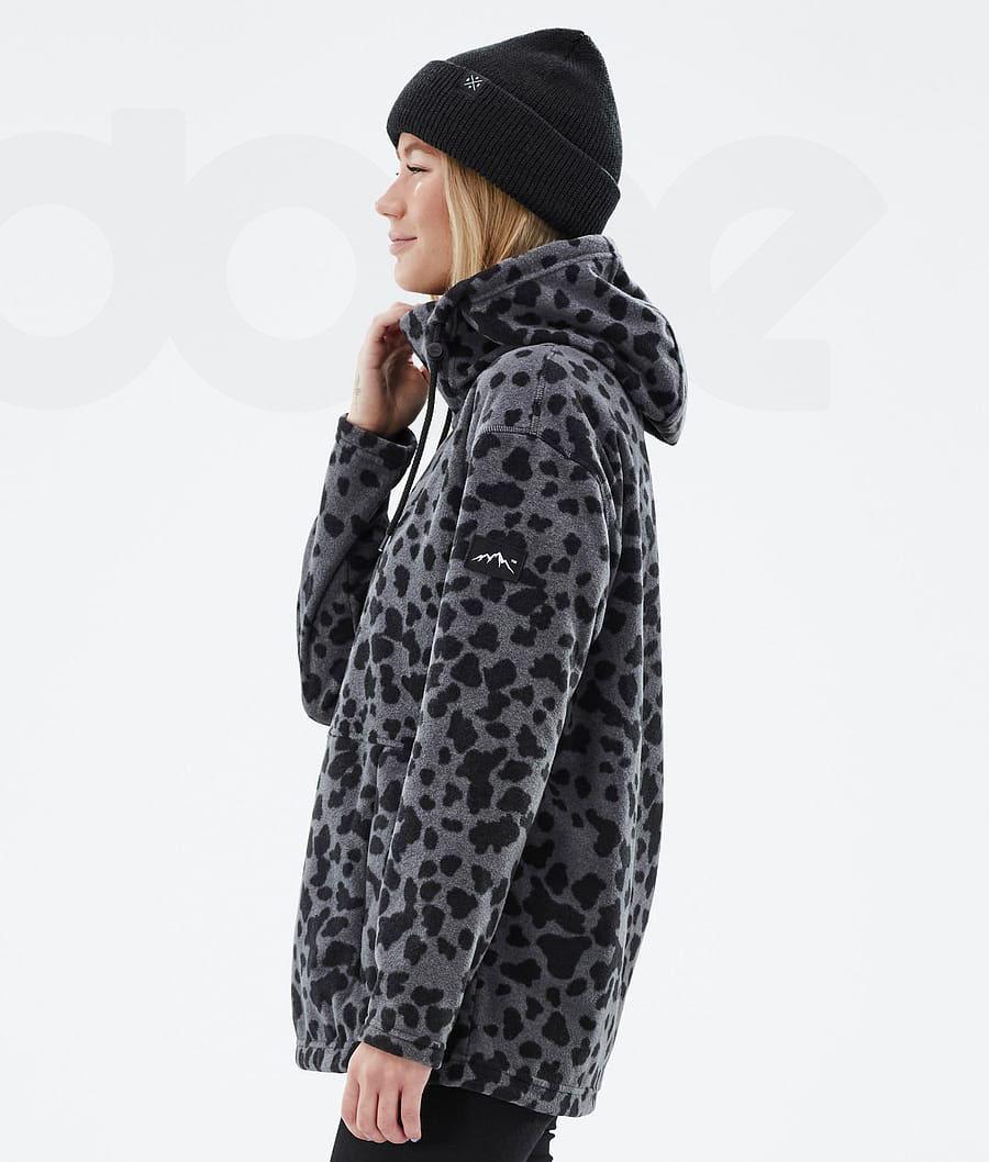 Dope Cozy II W Dots Vlies Dames Zwart | NLSO3876