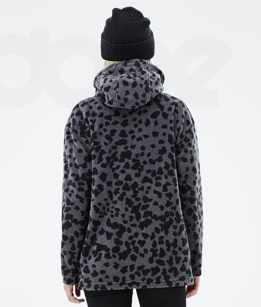 Dope Cozy II W Dots Vlies Dames Zwart | NLSO3876