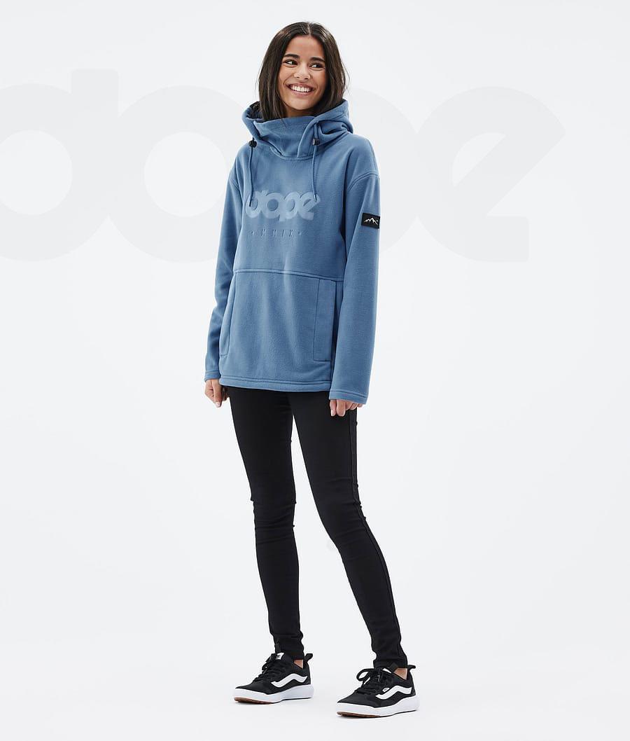 Dope Cozy II W Vlies Dames Blauw Grijs | NLLH3868