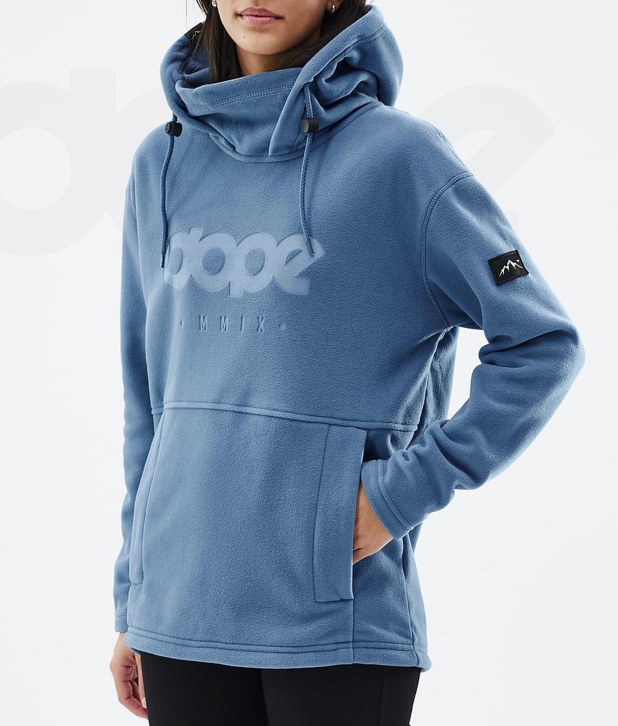 Dope Cozy II W Vlies Dames Blauw Grijs | NLLH3868