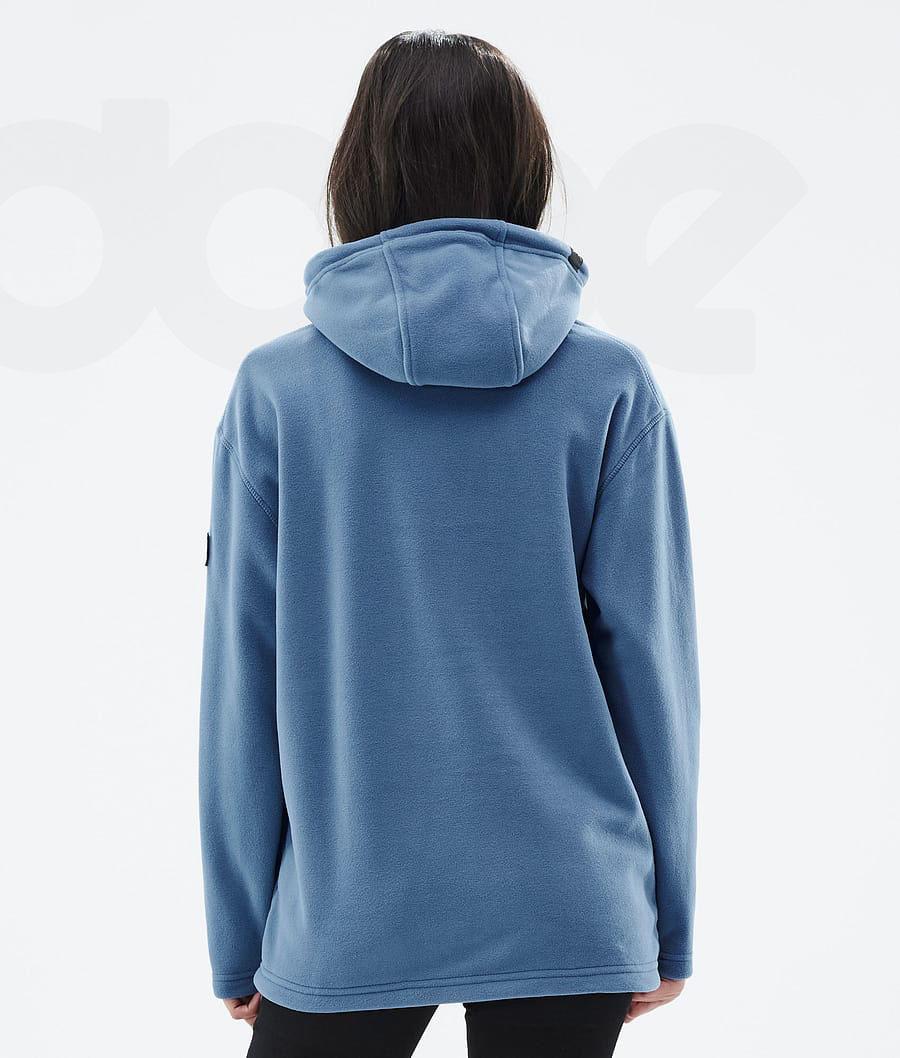 Dope Cozy II W Vlies Dames Blauw Grijs | NLLH3868