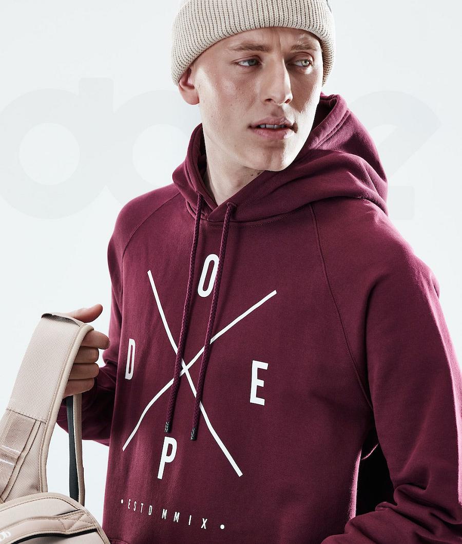 Dope Daily 2X-UP Hoodie Heren Bordeaux | NLMA3012