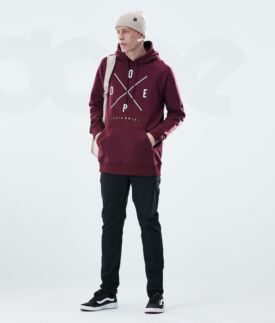 Dope Daily 2X-UP Hoodie Heren Bordeaux | NLMA3012